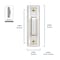 Heath-Zenith Heath Zenith White Plastic Wired Door Chime Kit SL-27102-90 - alternate 4